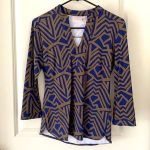 NW Ellie Kai Custom Print Blouse